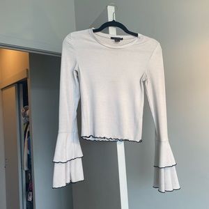 Bell sleeve top